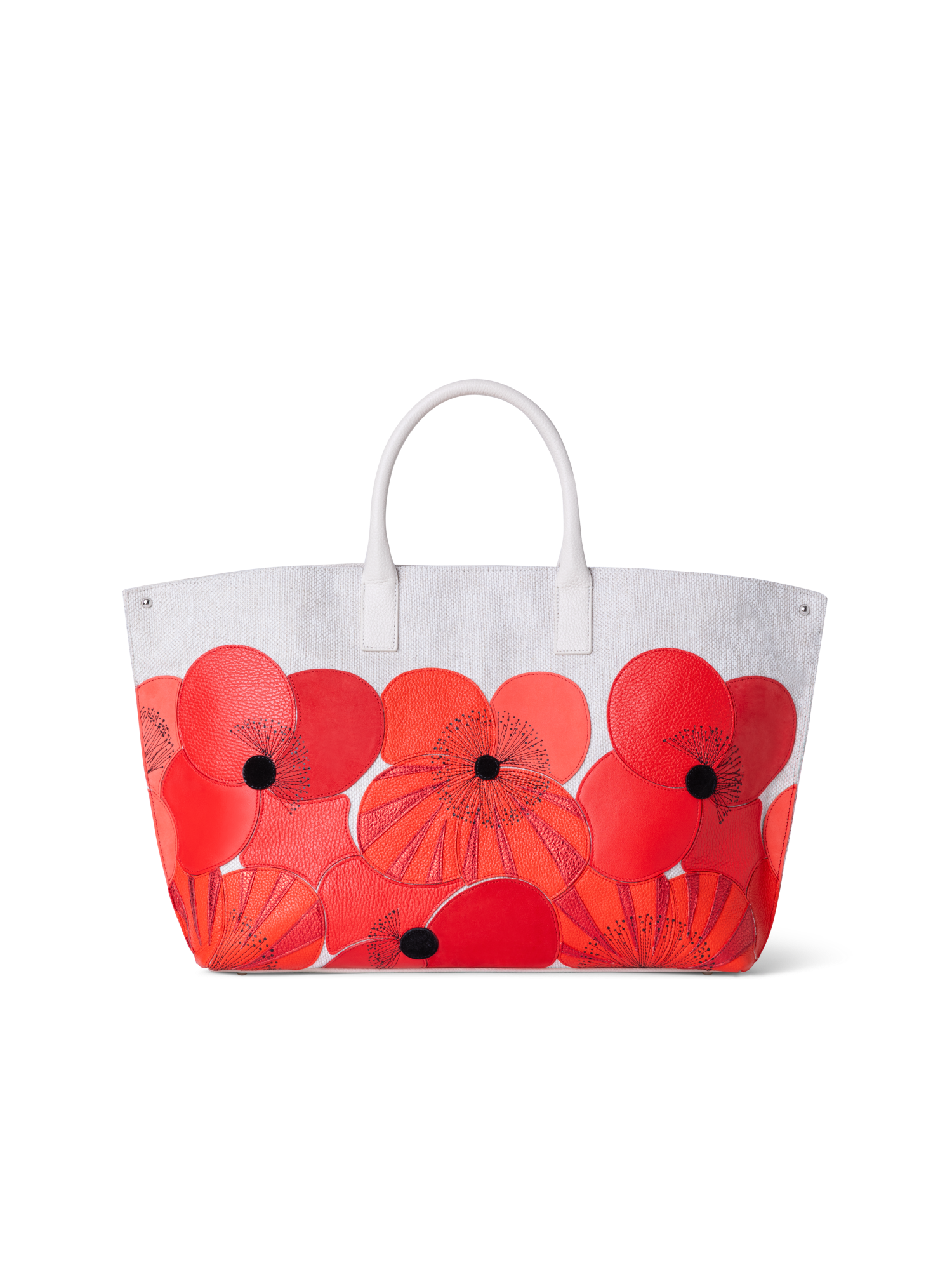 Designer Ai Medium Top Handle Tote - multicolor - red