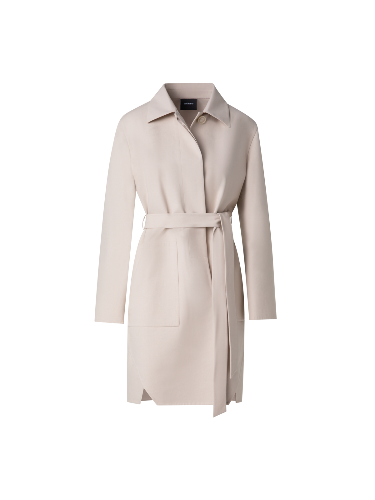 Designer Short Coat in Cotton Double-Face - neutral - beige
