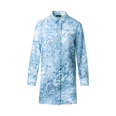 Tunikabluse mit St. Gallen Map Druck