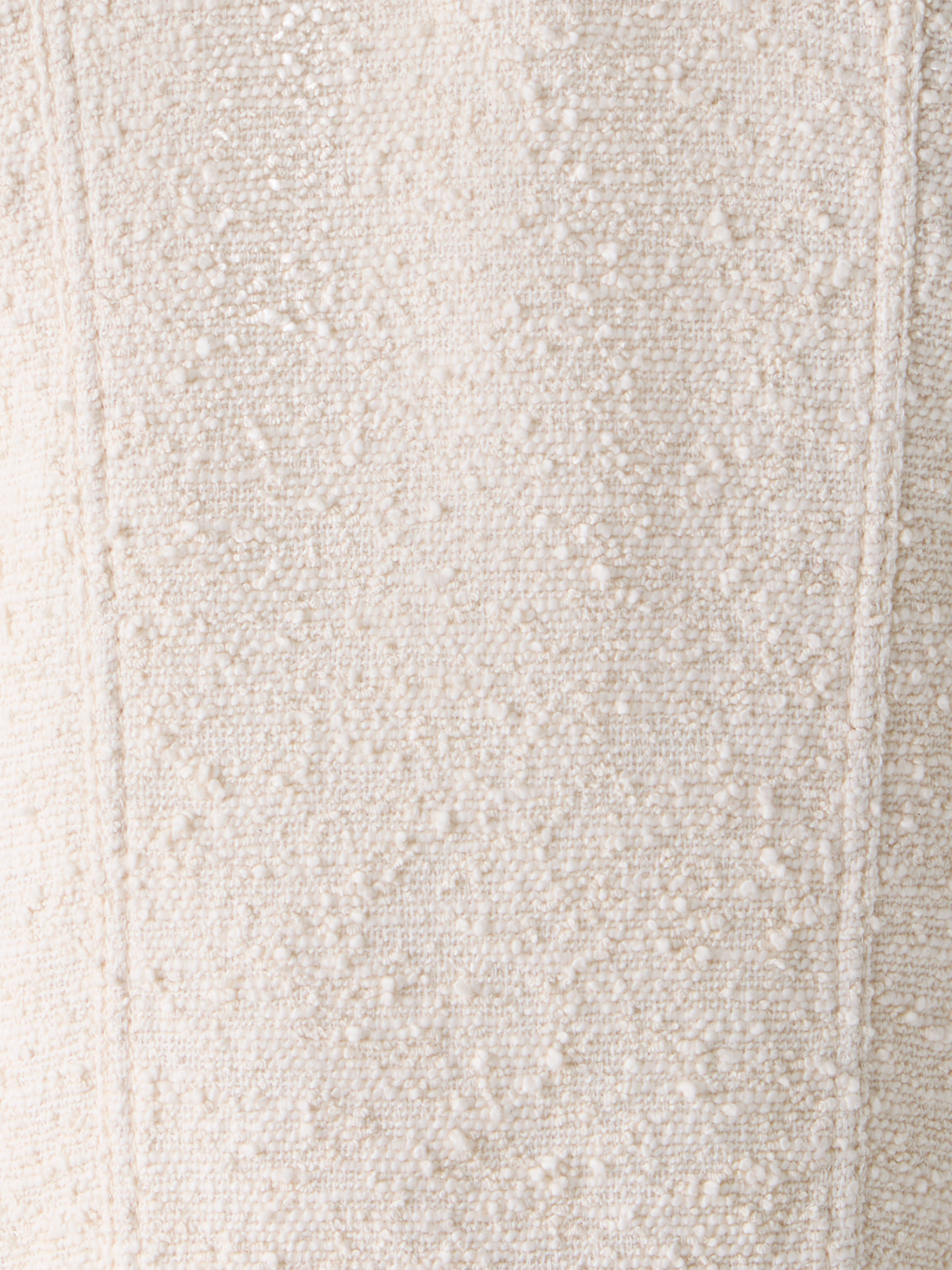 Designer Oversize Gilet in Summer Bouclé Cotton - ecru