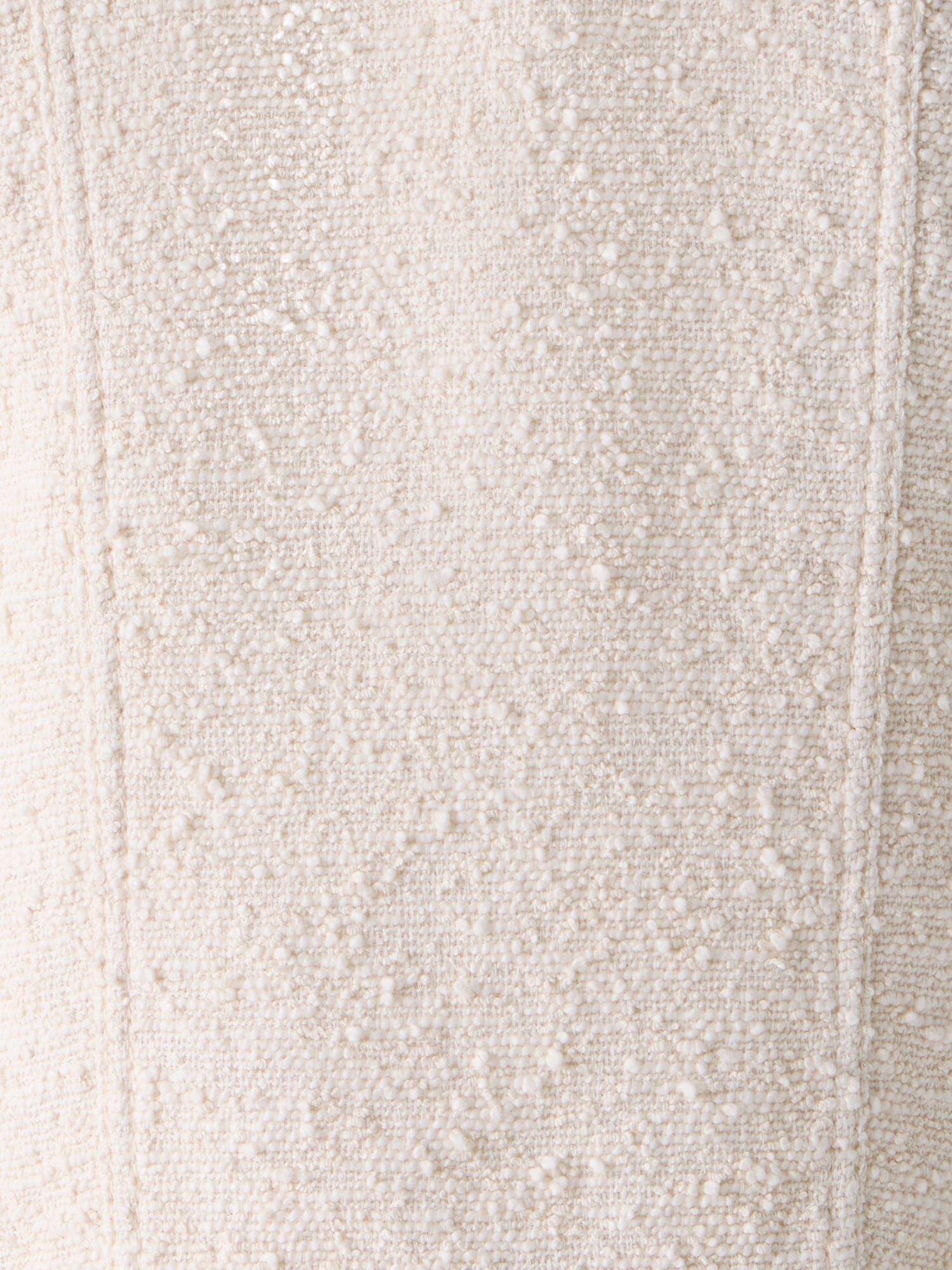 Designer Oversize Gilet in Summer Bouclé Cotton - ecru