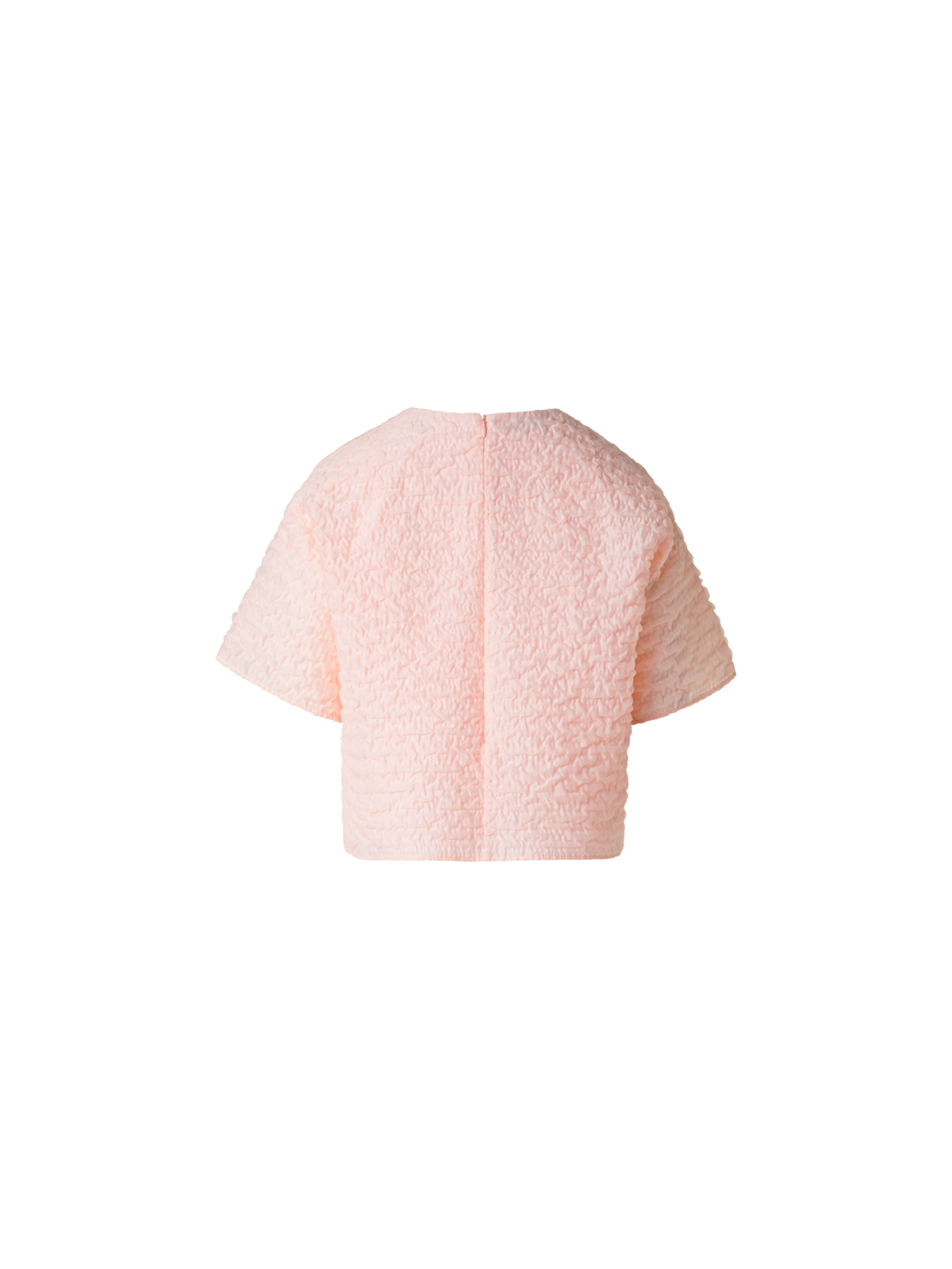 Designer Boxy Blouse in 3D Bubble Organza - pastel - pink