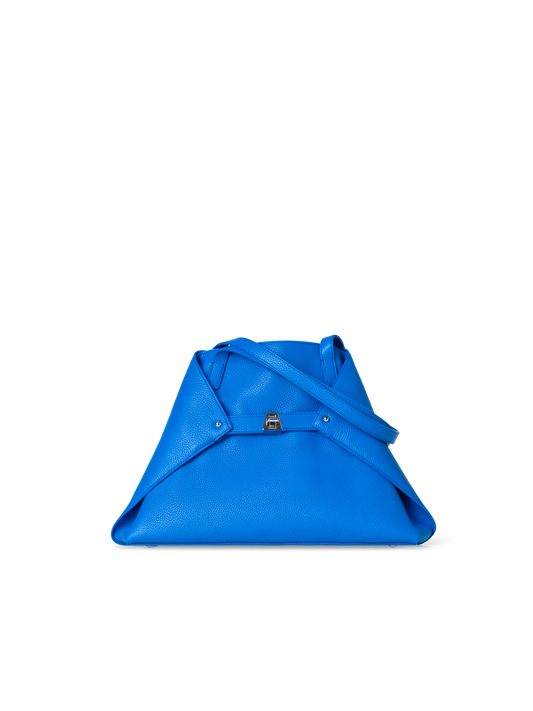 Designer Ai Small Shoulder Tote - blue