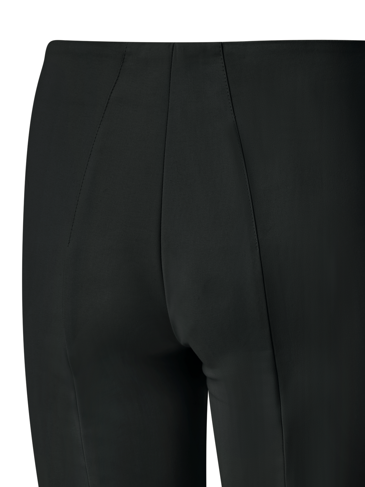Designer Slim Cotton Techno Stretch Pants - black