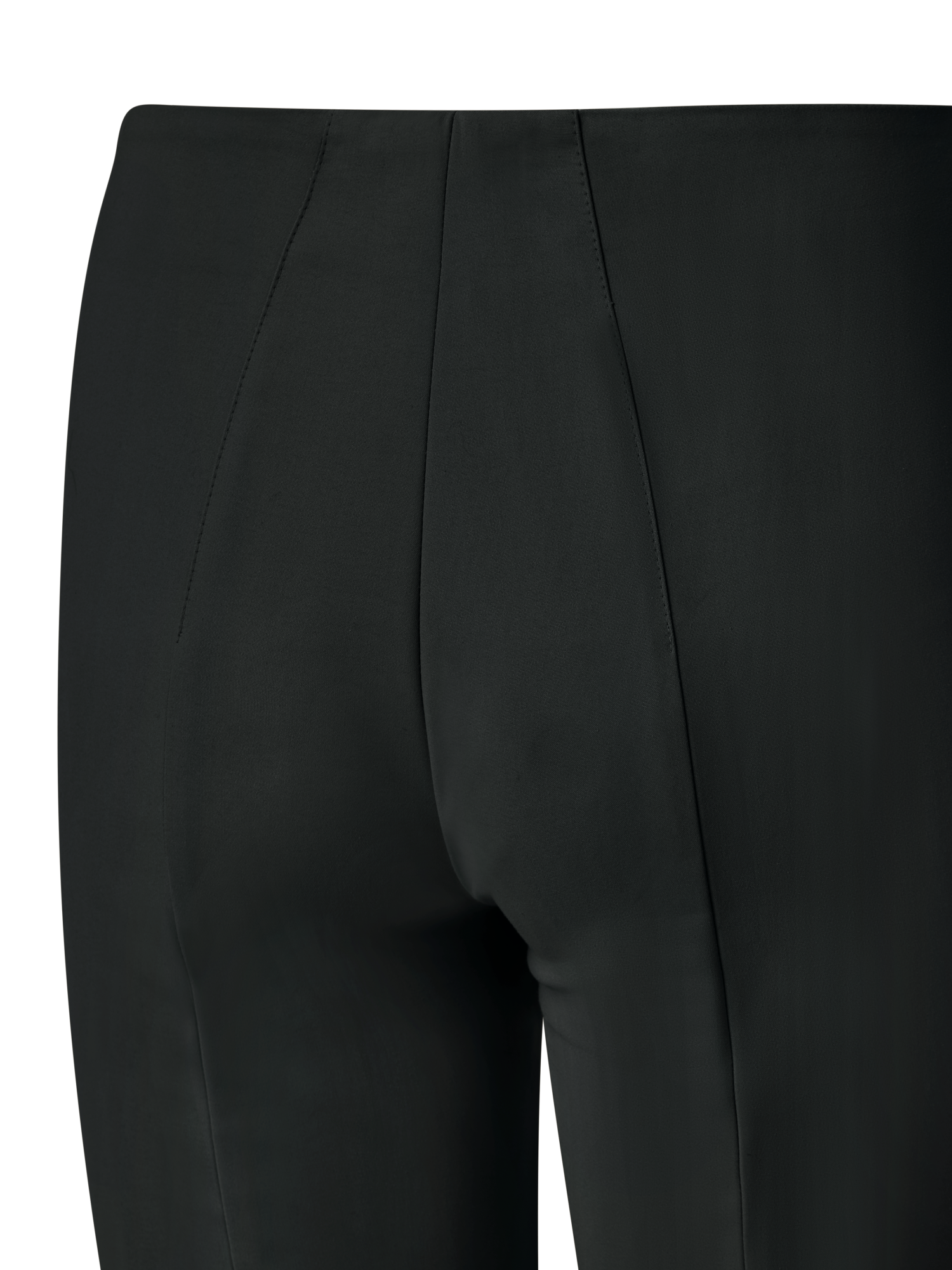 Designer Slim Cotton Techno Stretch Pants - black