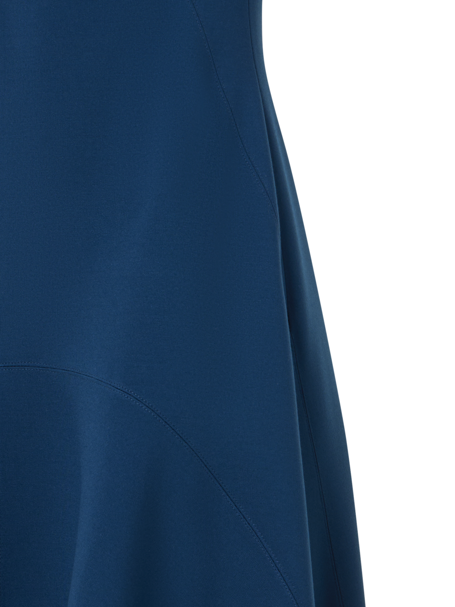 Designer Asymmetric Handkerchief Midi Dress 