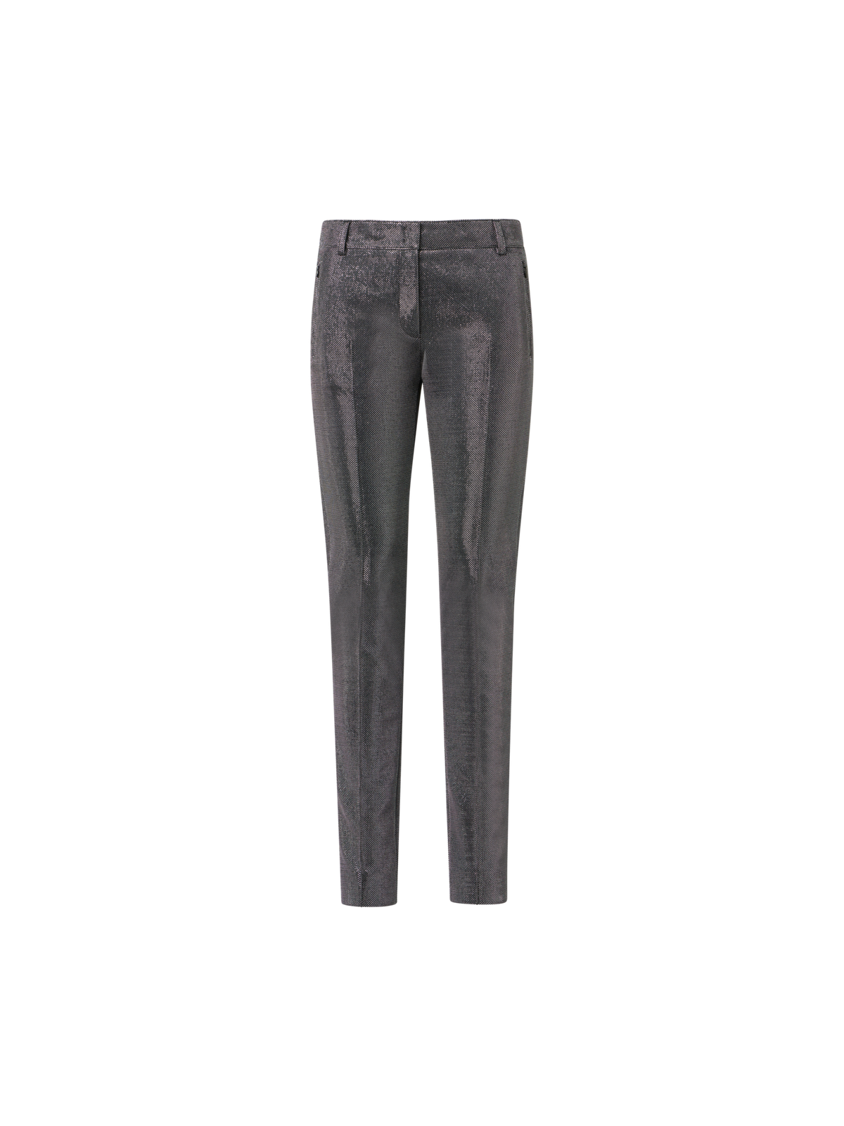 Designer Metallic Birdseye Jersey Pants - grey