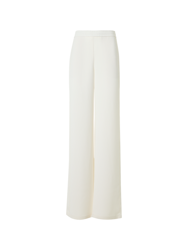 Designer Filibert Relaxed Pants with Elastic Waist - ecru