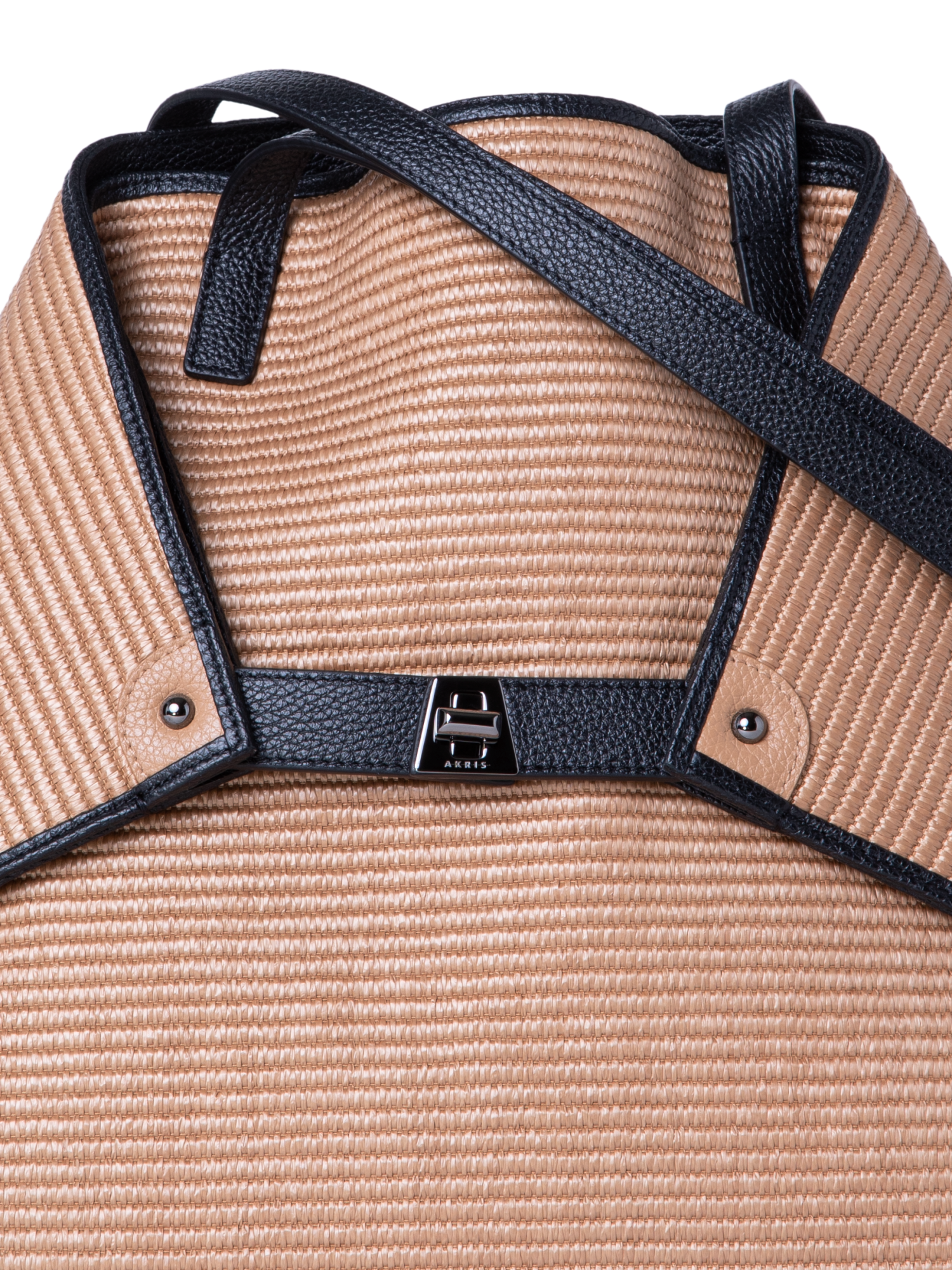 Designer Ai Medium Shoulder Tote - black - neutral - multicolor - beige