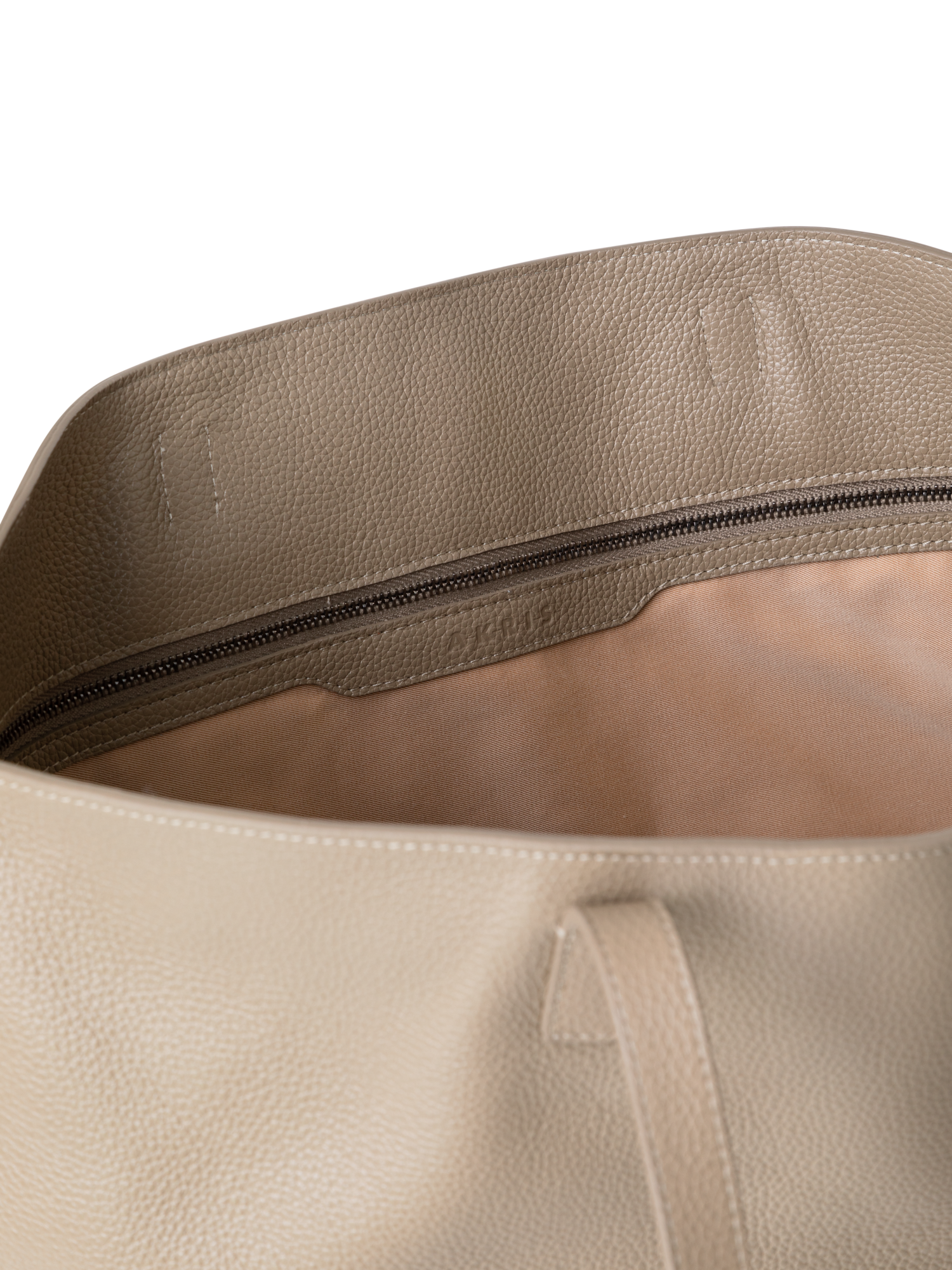 Designer Ai Medium Shoulder Tote - beige