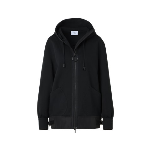 Cotton-Blend Sweatshirt Jacket