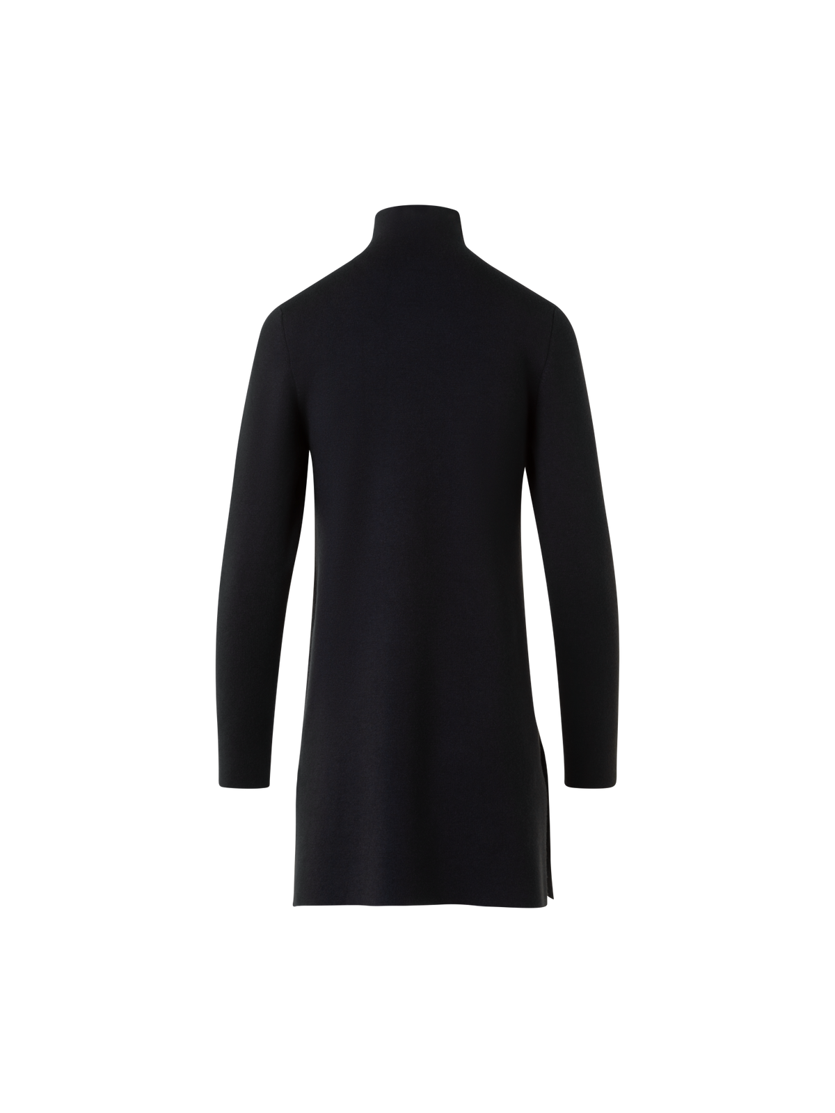 Designer Cashmere Silk Milano Knit Tunic - black - neutral