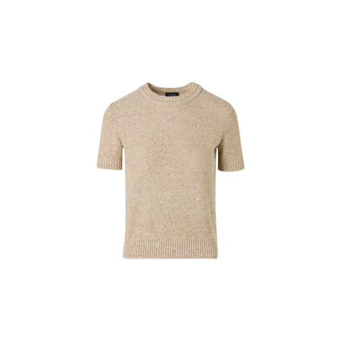 Kurzärmeliger Strickpullover