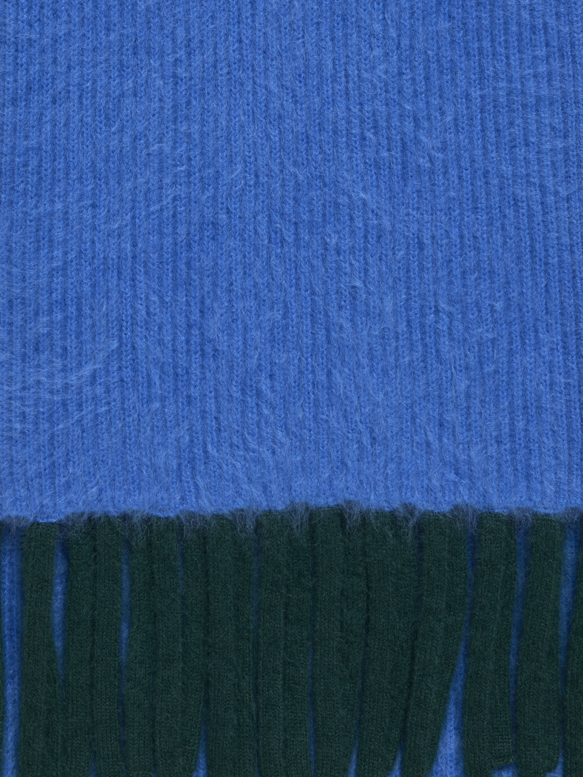 Designer Bi-Color Cloud Cashmere Scarf with Fringes - blue