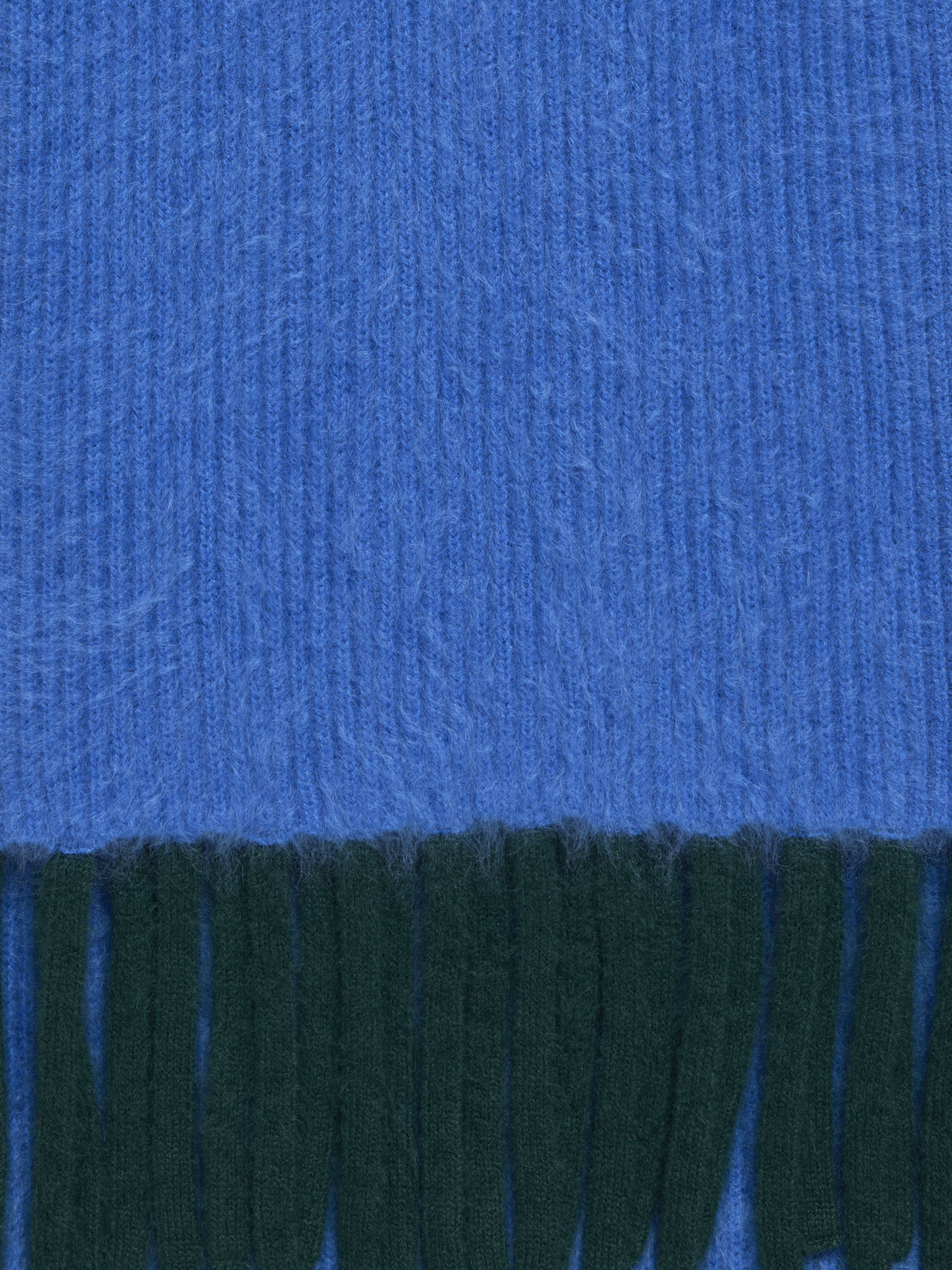 Designer Bi-Color Cloud Cashmere Scarf with Fringes - blue