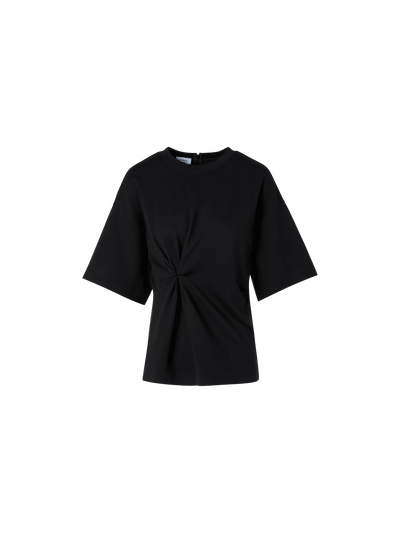 Designer Short-Sleeve Punto Dot T-Shirt - black