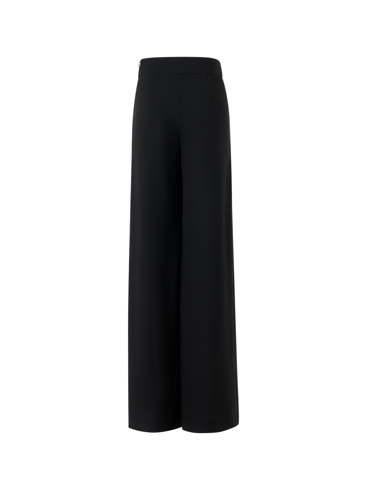 Designer Fellia Fluid Wide Slit Pants - black