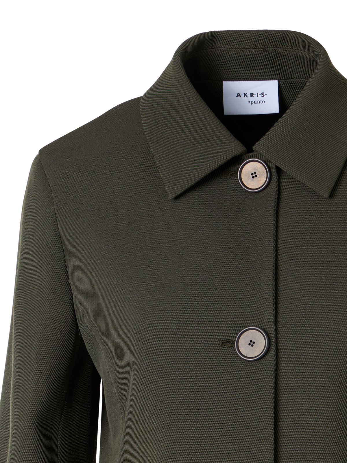 Designer Long-Sleeve Glen-Check Heavy Wool Twill Jacket - green