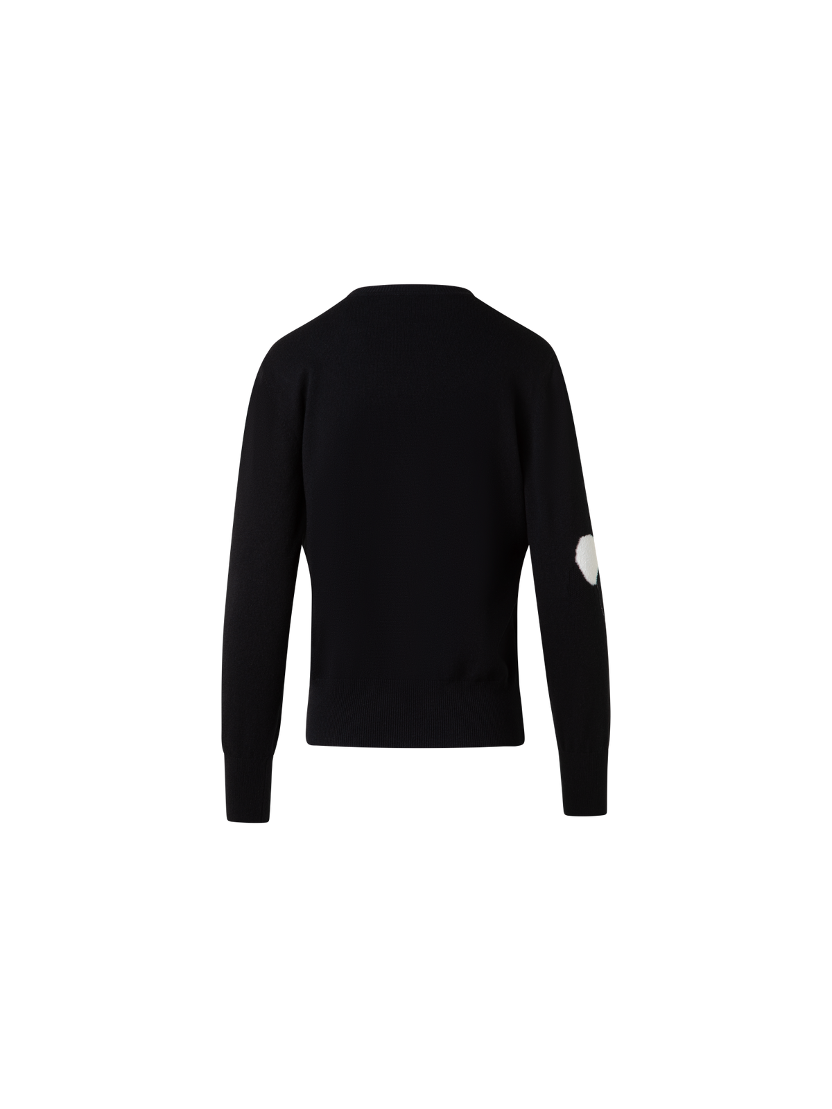Designer Cashmere Dandelion Crew Neck Sweater - black - multicolor