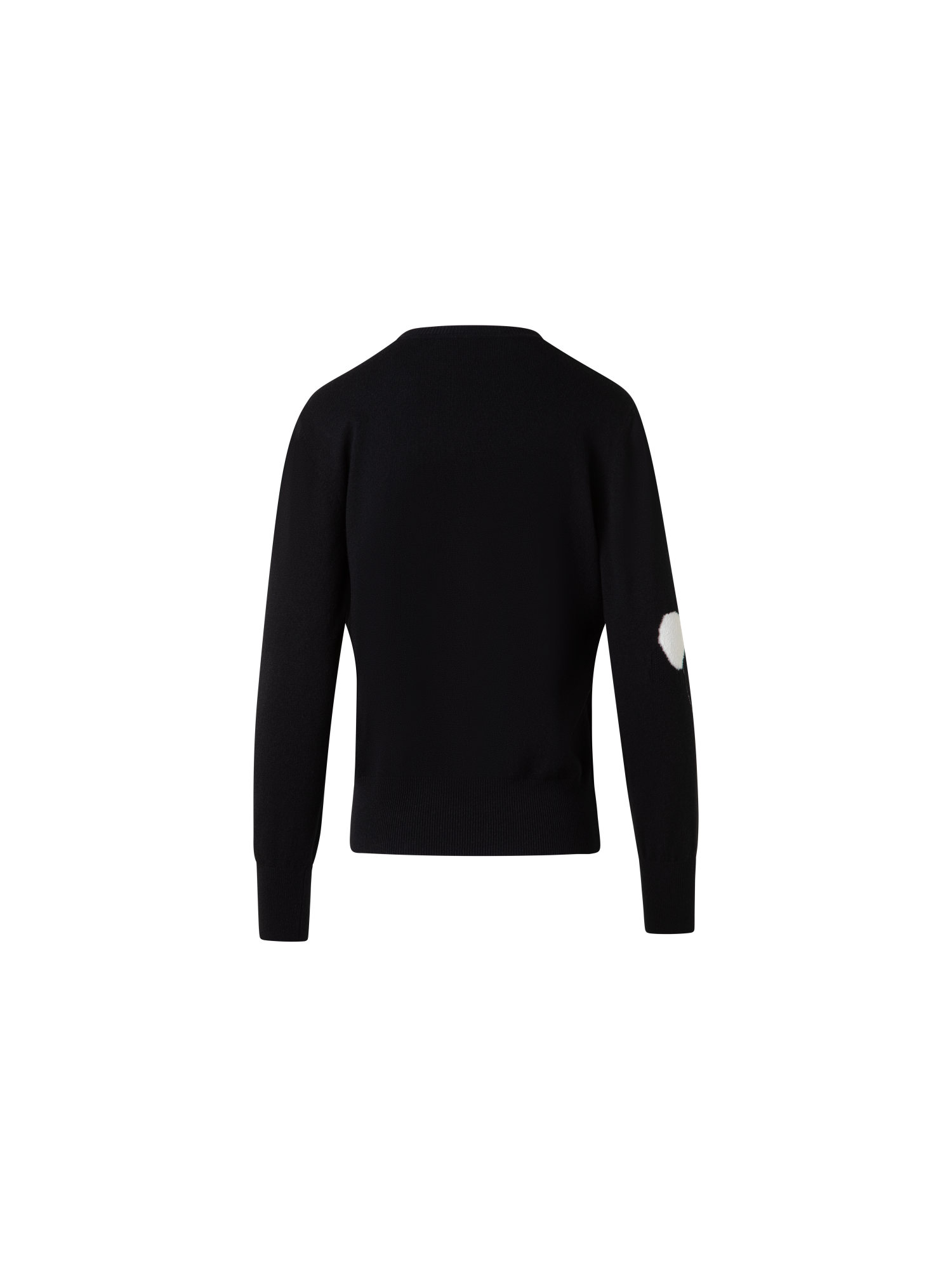 Designer Cashmere Dandelion Crew Neck Sweater - black - multicolor