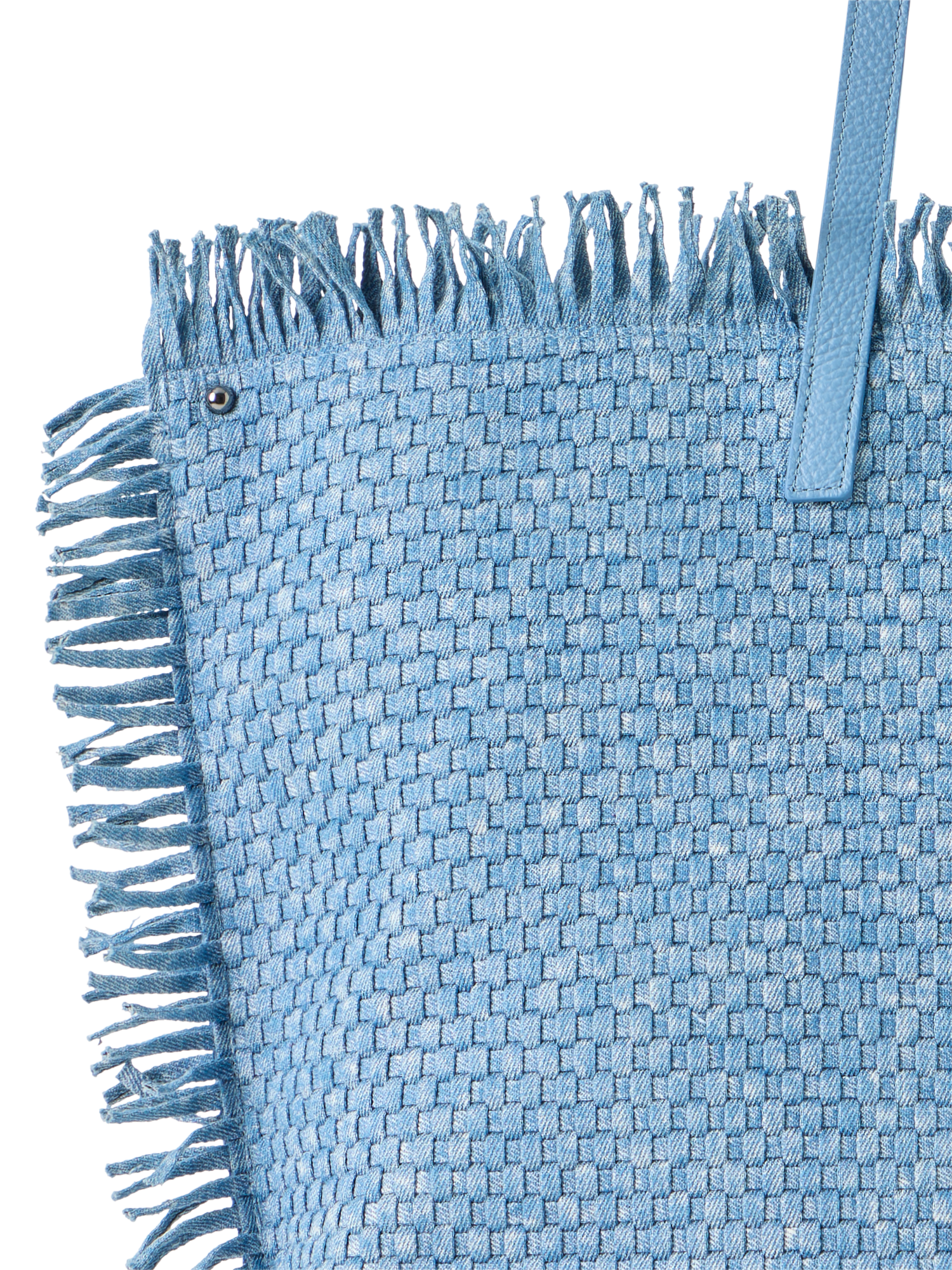 Designer Ai Medium Shoulder Tote - blue