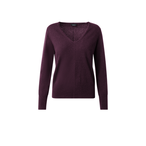 Kaschmir-Pullover mit V-Ausschnitt