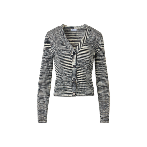 Long-Sleeve Merino Wool Knit Cardigan