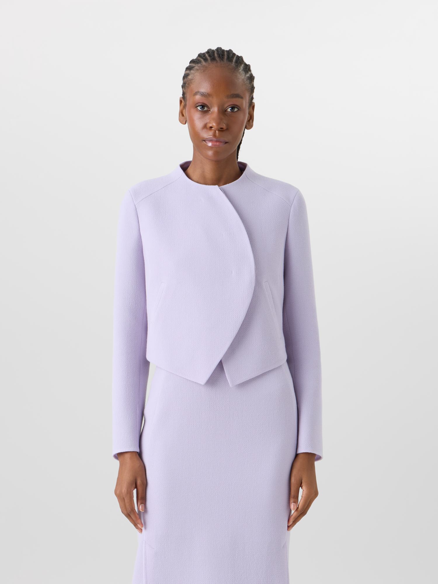 Designer Hynora Jacket in Wool-Crêpe Double-Face - pastel 