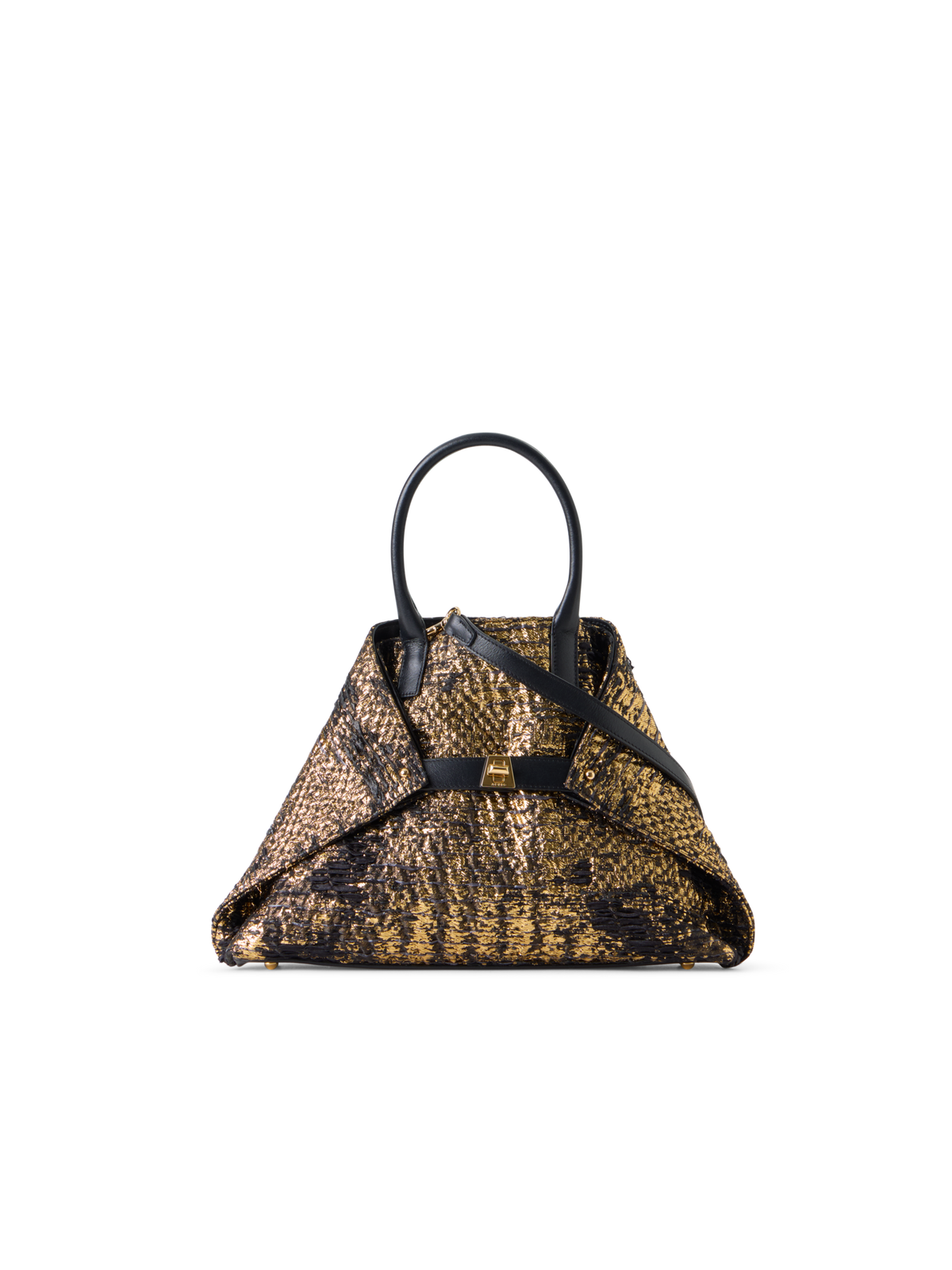 Designer Ai Small Top Handle Tote - multicolor - gold