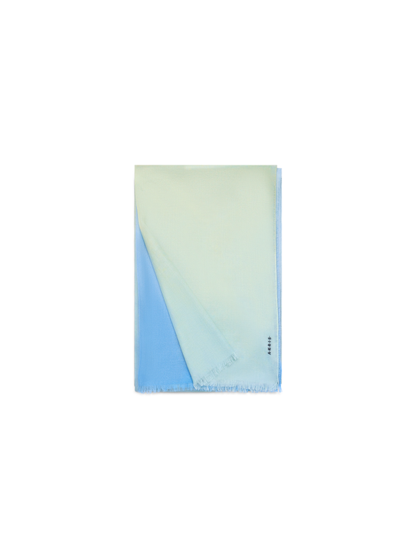 Designer Cashmere Scarf with Sunbeam Print - multicolor