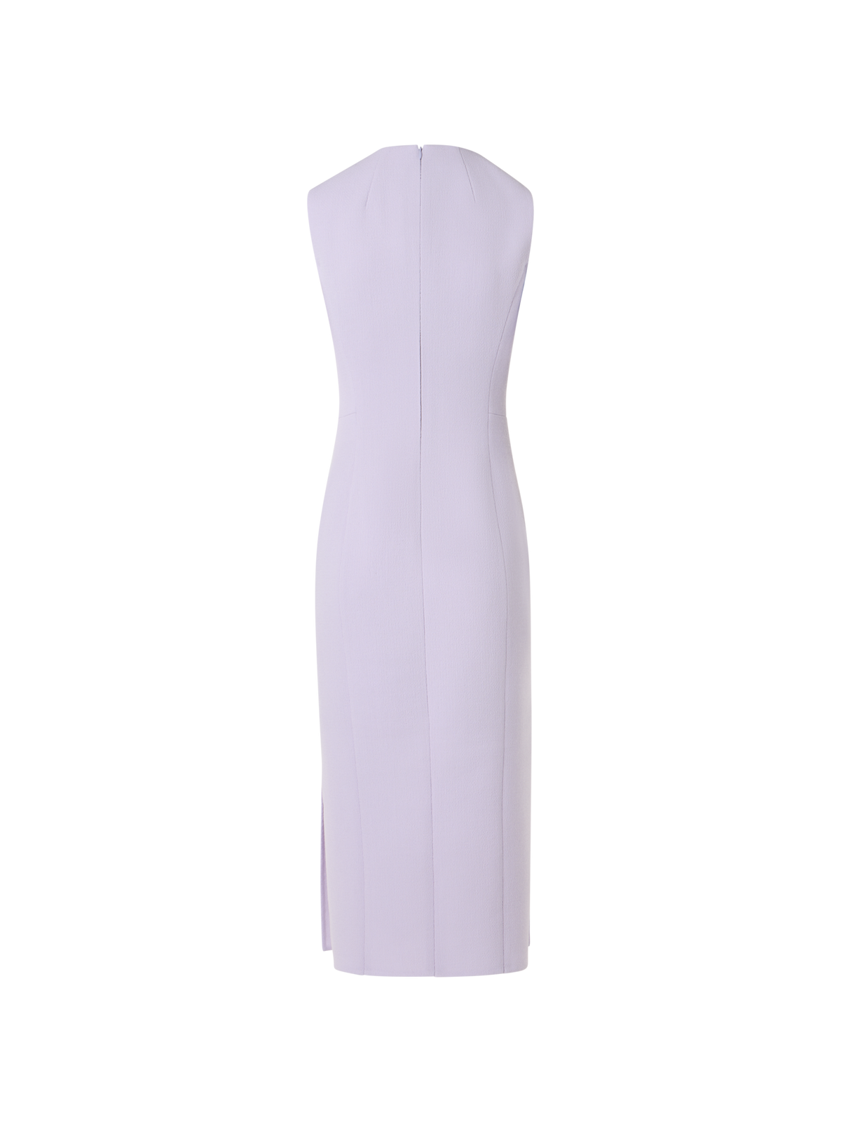 Designer Sleeveless Wool-Crêpe Double-Face Sheath Dress - pastel