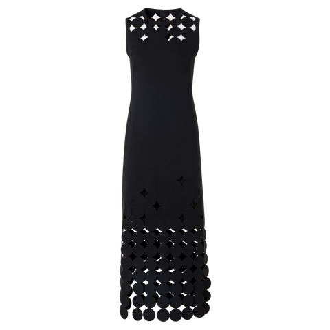 Dropping Dot Cut-Out Jersey Dress