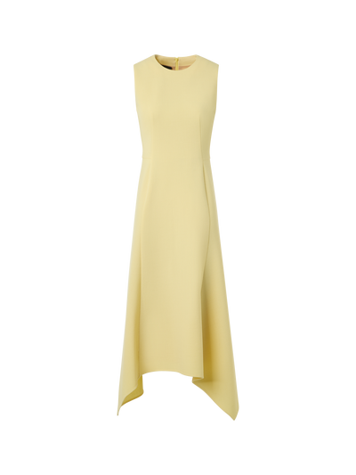 Asymmetrical Wool Crpe Double-Face Midi Dress Akris EU Asymmetrical Wool Crpe Double-Face Midi Dress Akris EU