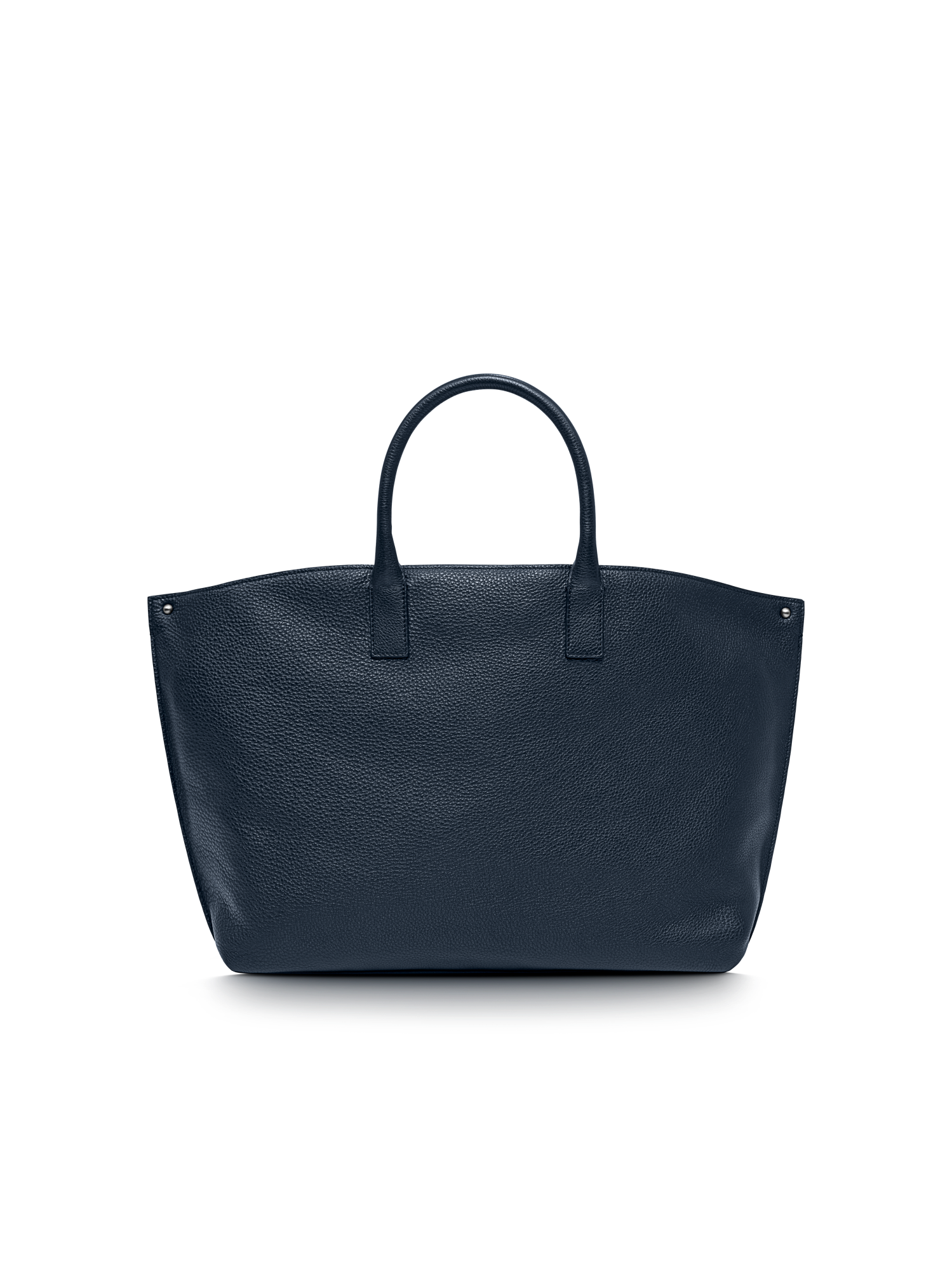 Designer Ai Medium Top Handle Tote - navy - blue
