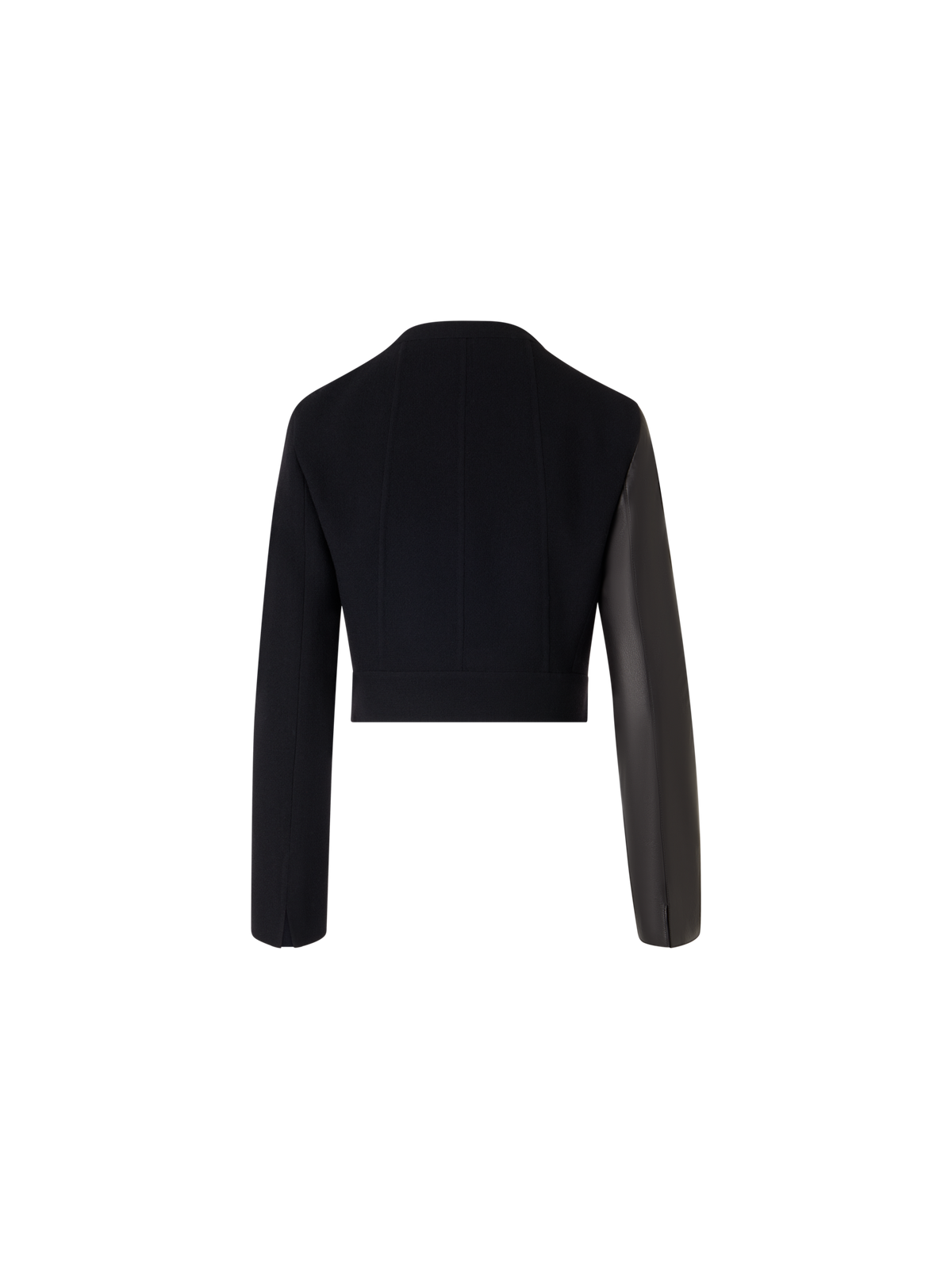 Designer Hynora Jacket in Wool-Crêpe Double-Face - black