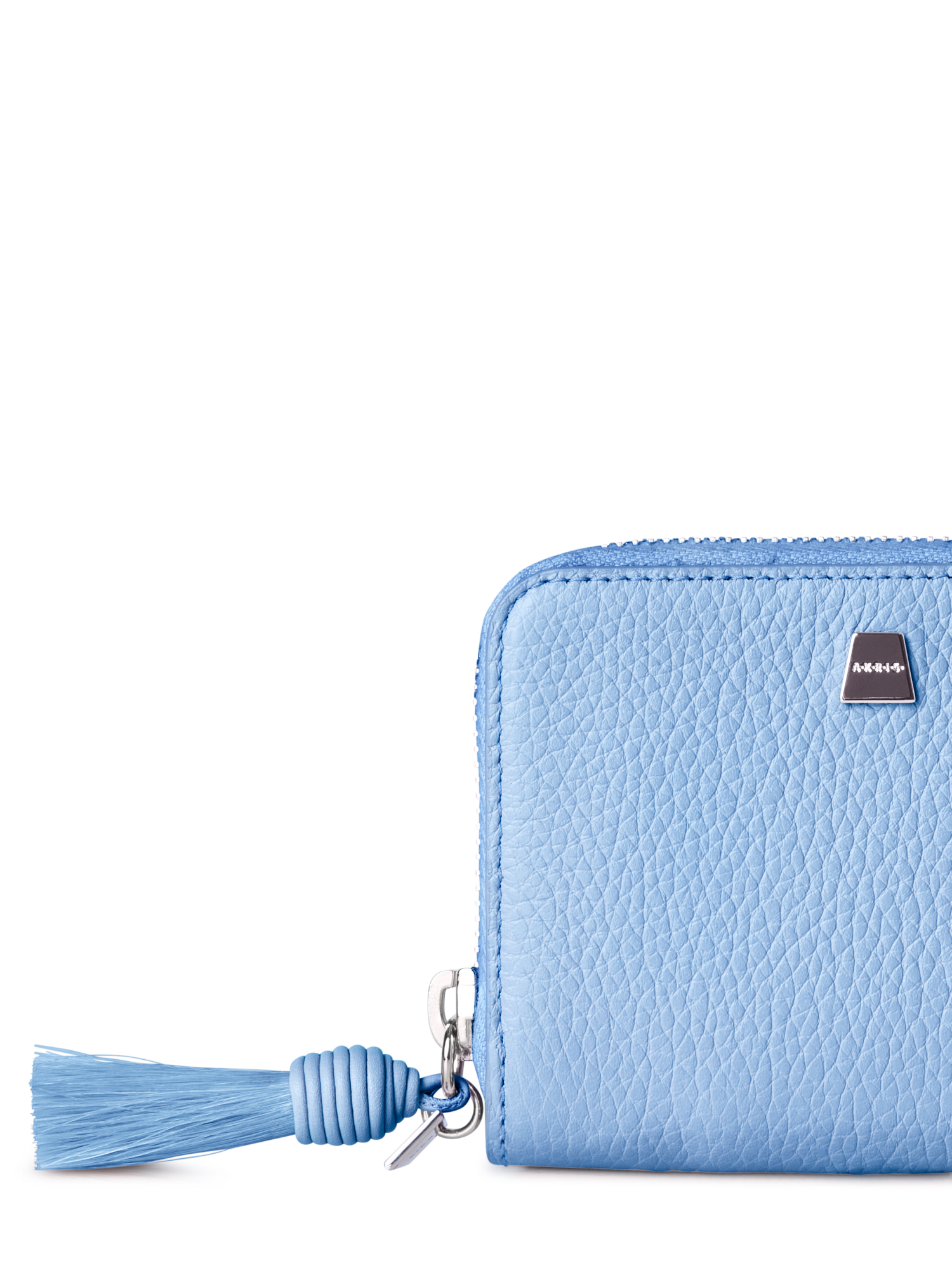 Designer Small Zip Around Wallet - neutral - blue - beige - red - pink