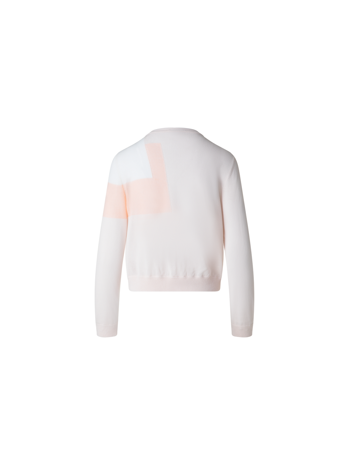 Designer Trapezoid Intarsia Linen Blend Cardigan - multicolor - pink