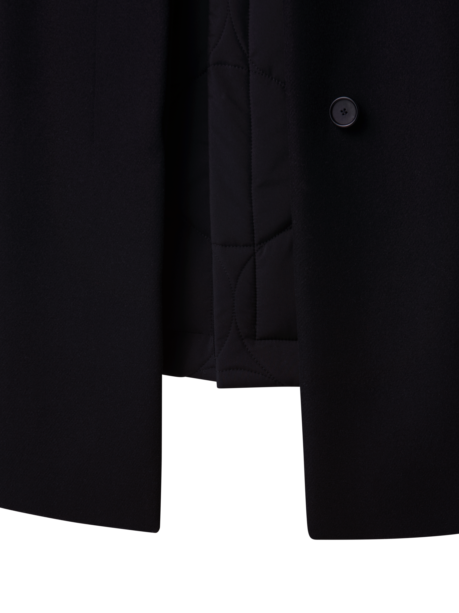 Designer 3-in-1 Long Coat - navy - blue