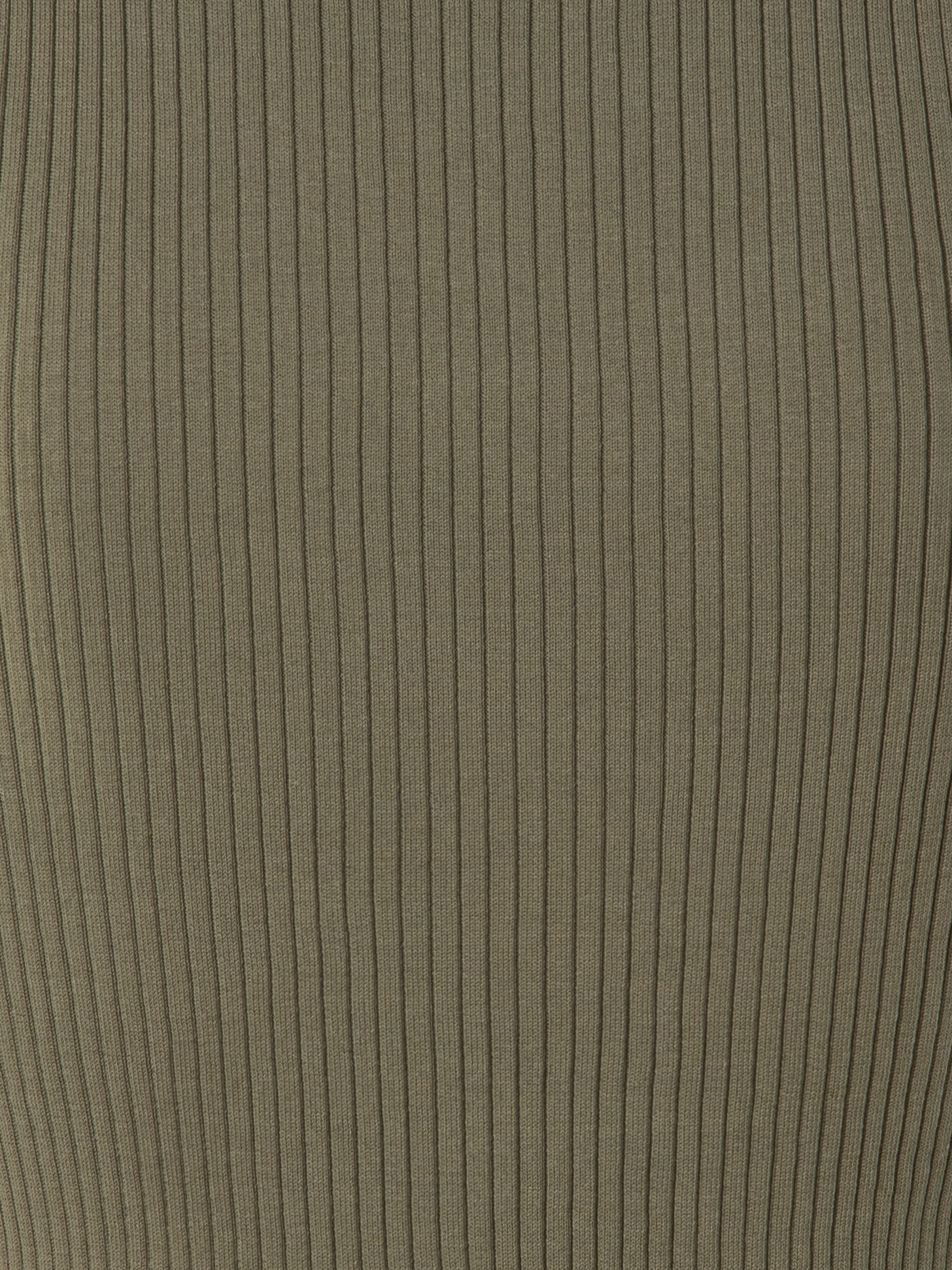 Designer Knit Tank Top in Twisted Cotton Rib - neutral - green