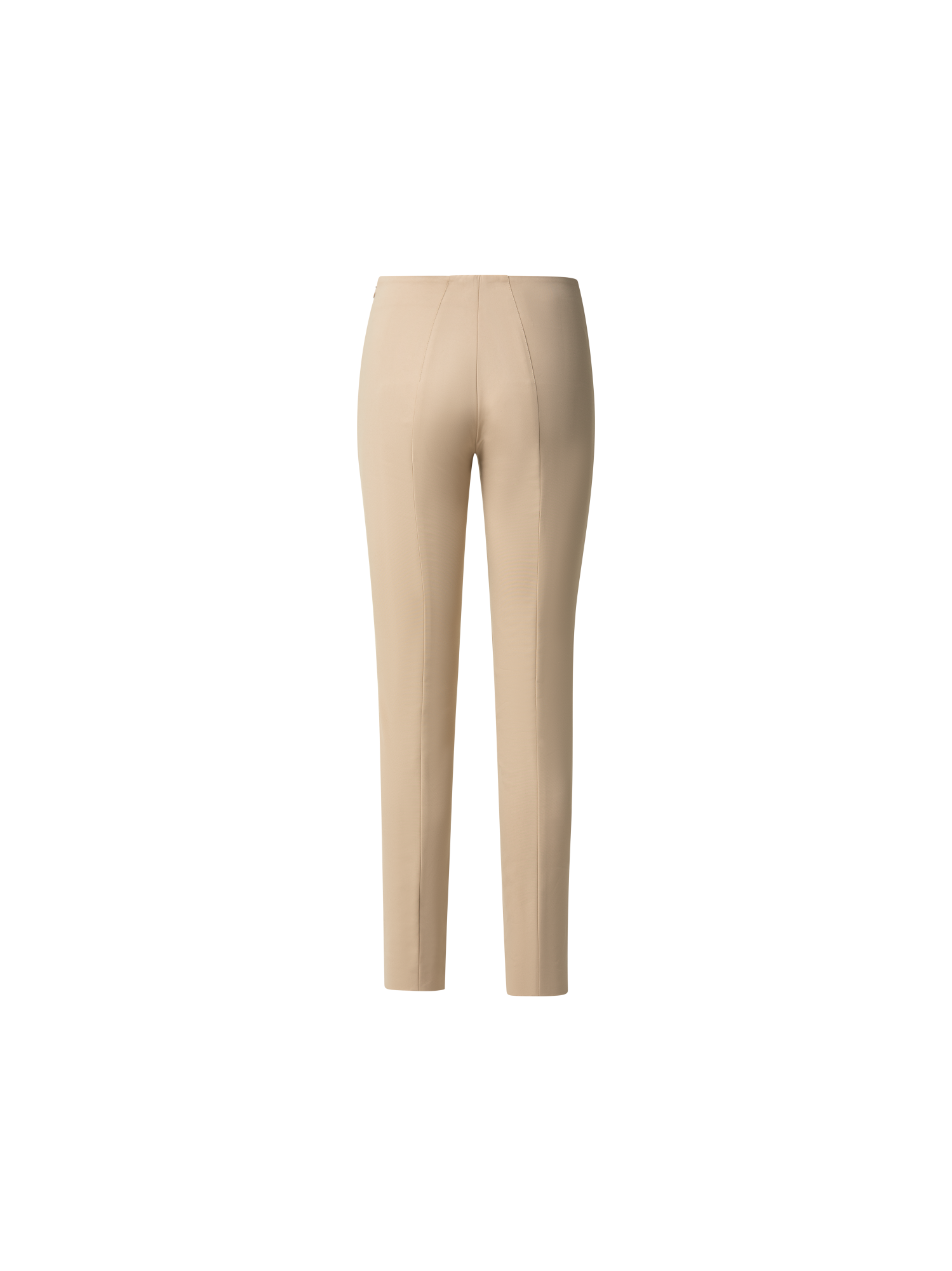 Designer Slim Cotton Techno Stretch Pants - neutral - beige