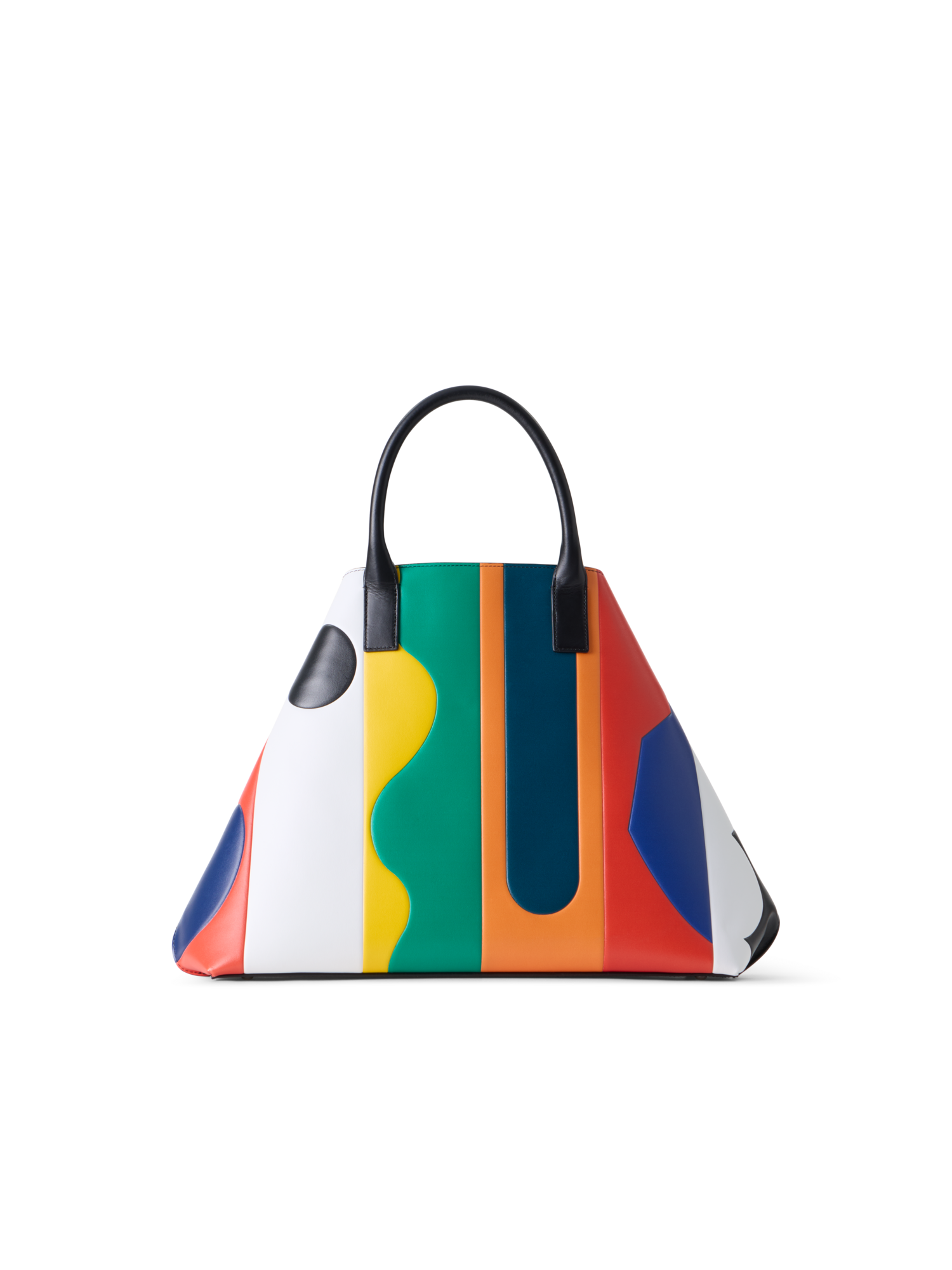 Designer Ai Medium Top Handle Tote Bag - multicolor