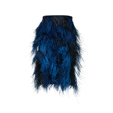 Woll Doubleface Feathered Pencil Skirt