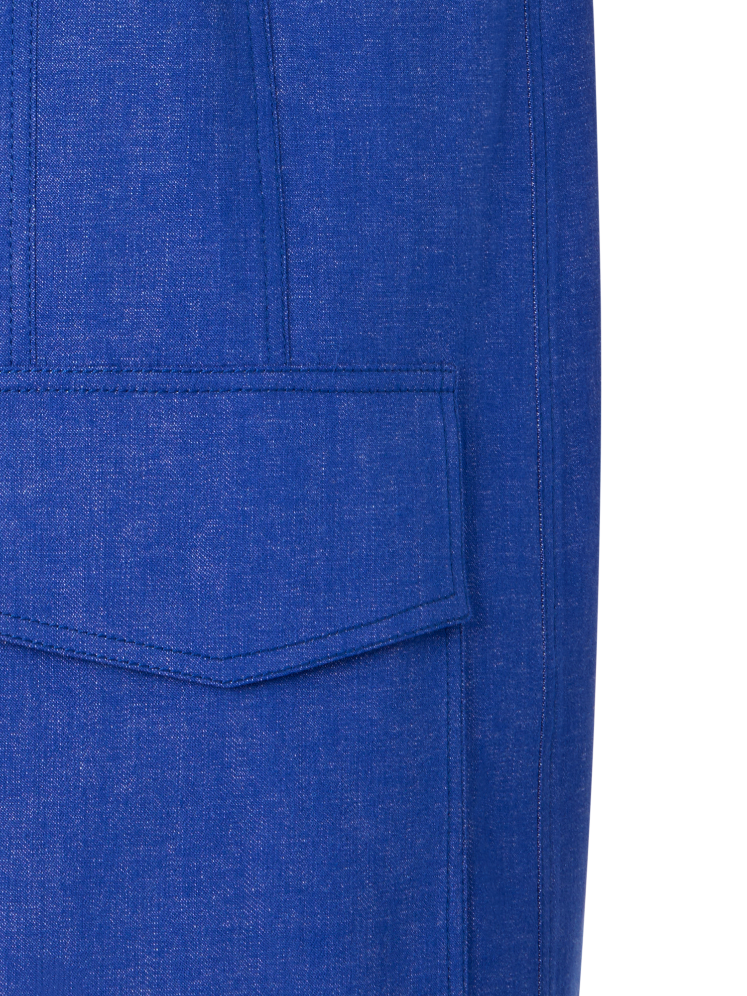 Designer Short Denim Polo Dress - blue