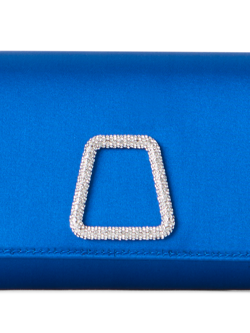 Designer Anouk Small Trapezoid Clutch - blue