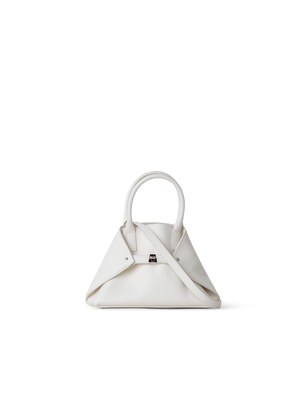 Designer Ai Little Top Handle Tote Bag - neutral - white