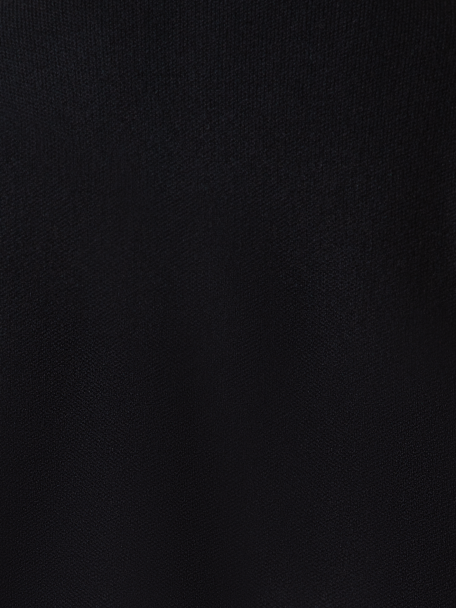 Designer Cropped Cashmere Piqué Cardigan with Zip - black