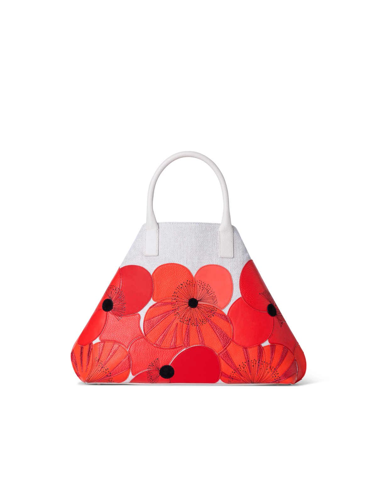 Designer Ai Medium Top Handle Tote - multicolor - red