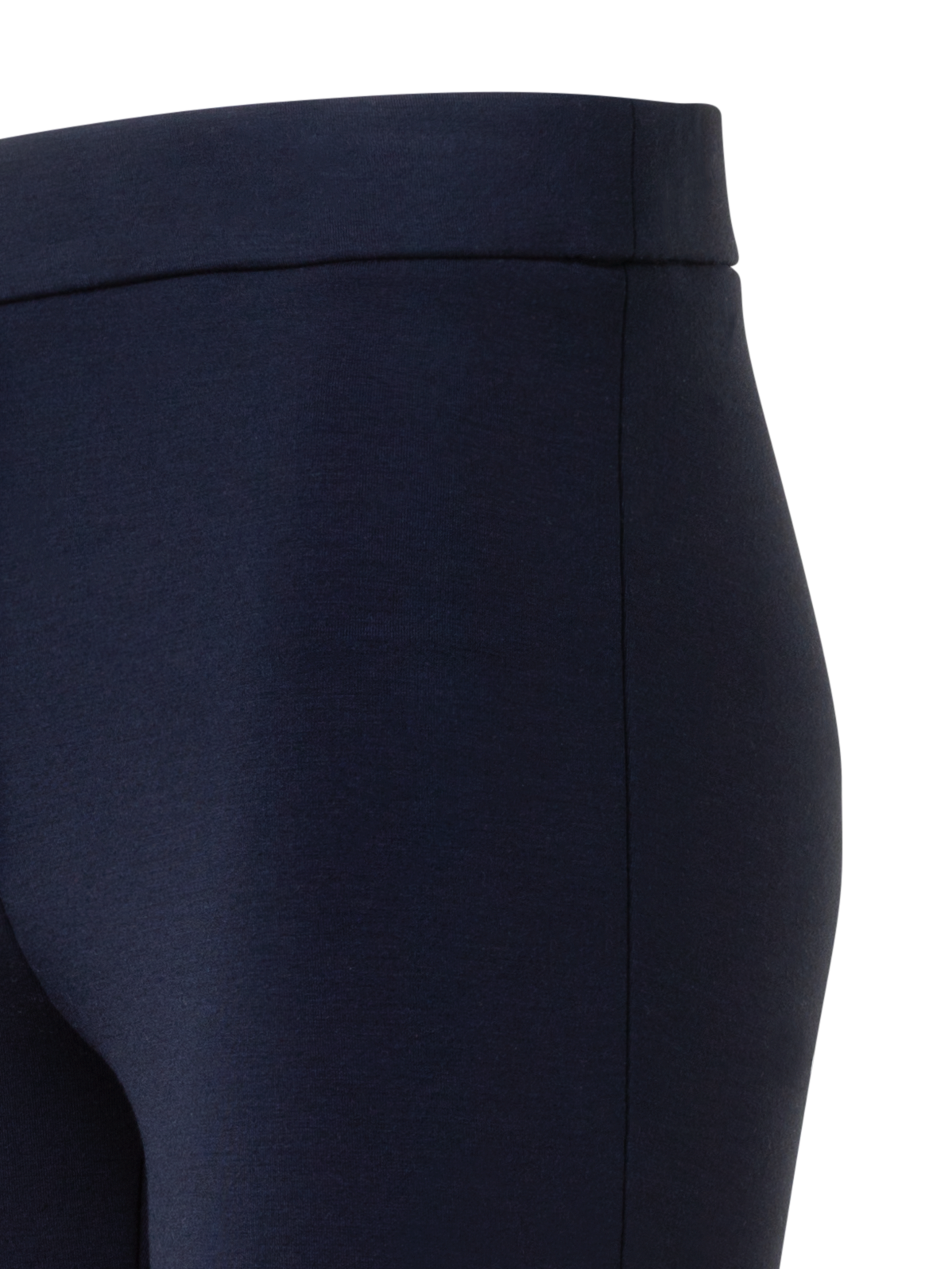 Designer Skinny Stretch Jersey Leggings with Slit - neutral - navy - blue