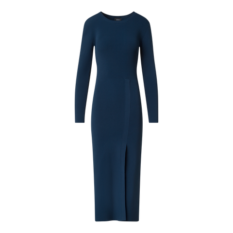 Schlauchkleid aus Rippstrick-Stretch