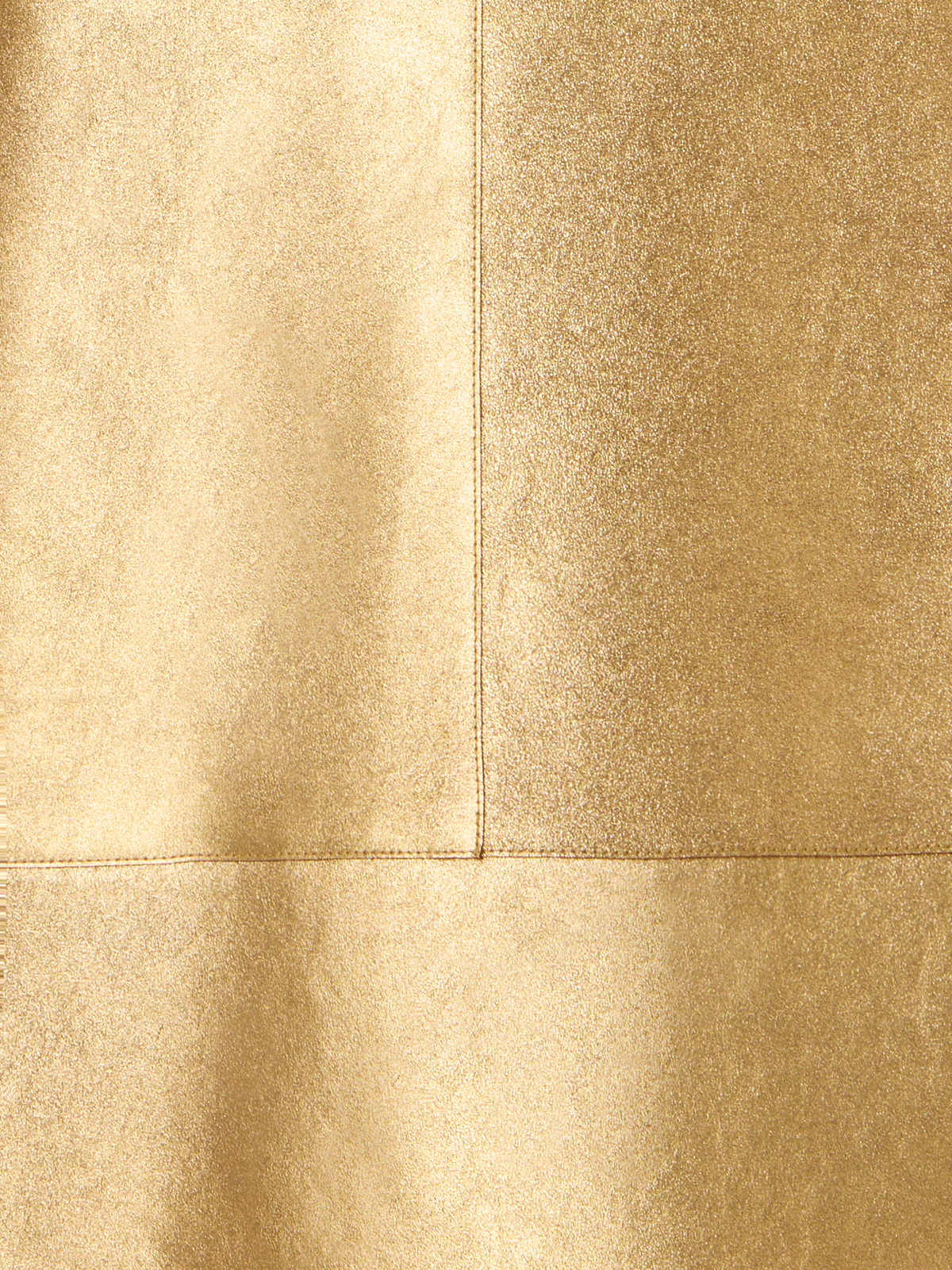 Designer Lamé Leather Bustier Gown with Front Draping - gold
